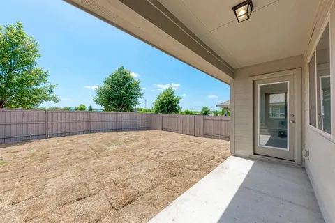 a backyard of a house