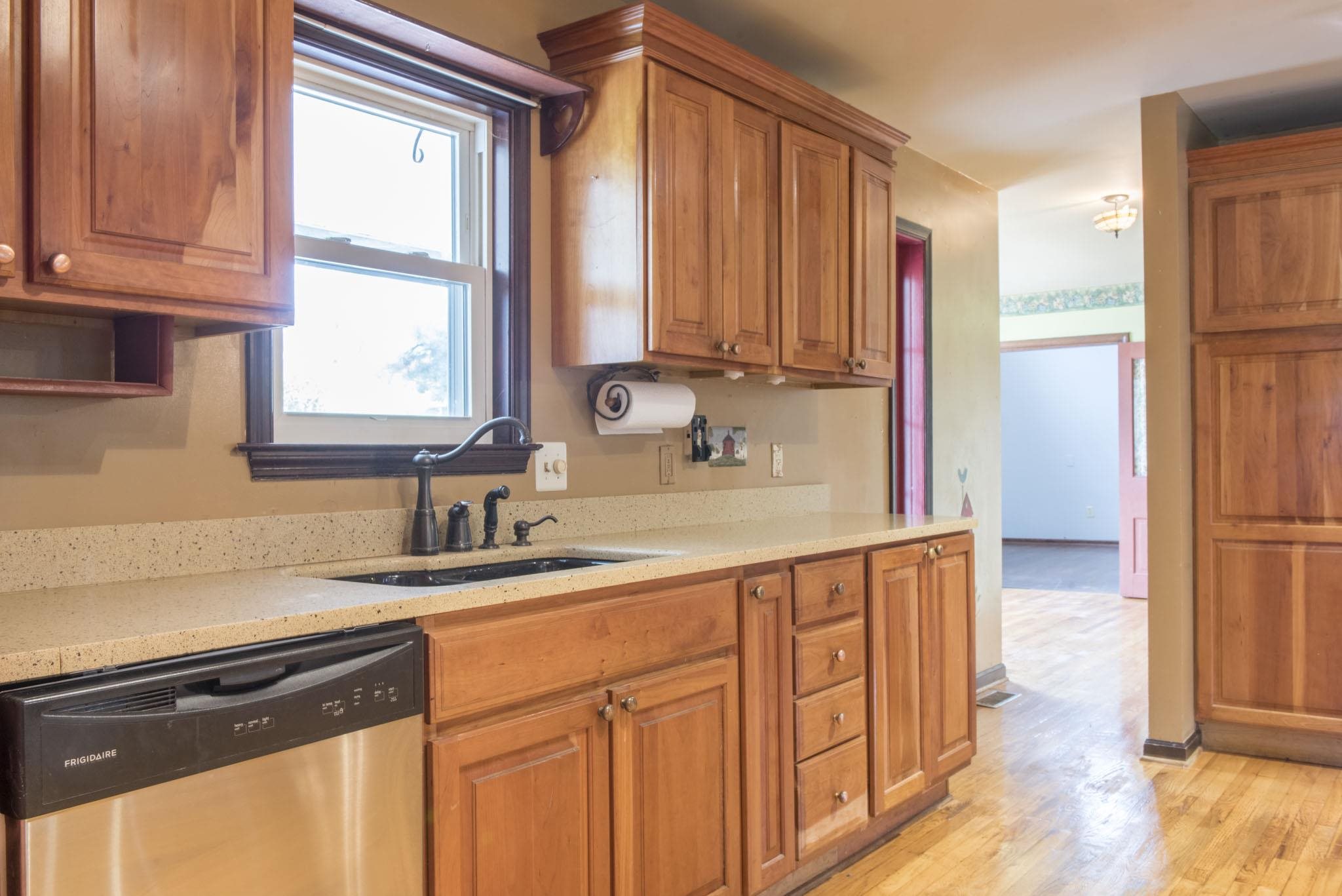 1377 Mt Solon Road Mount Solon, VA 22843 - Photo 3 of 52 a kitchen with stainless steel appliances granite countertop a sink a stove and a refrigerator