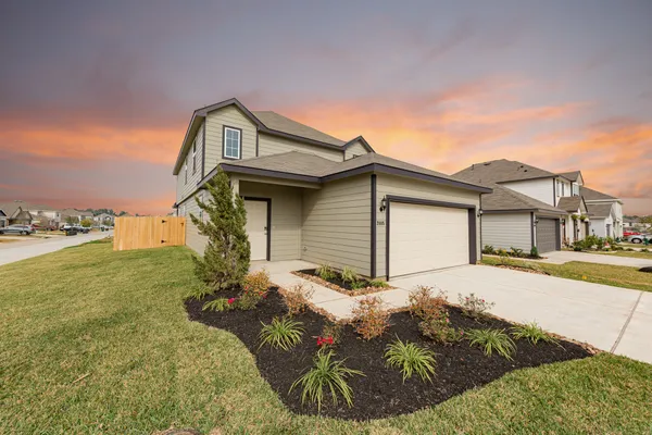 a backyard of a house