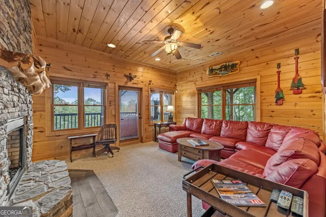 a view of a patio with a table and chairs