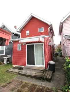 a front view of a house