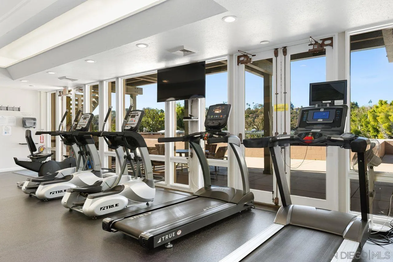 2224 Caminito Cabala La Jolla, CA 92037 - Photo 34 of 36 a view of a room with gym equipment