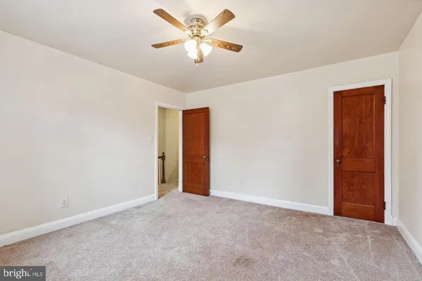 a view of an empty room