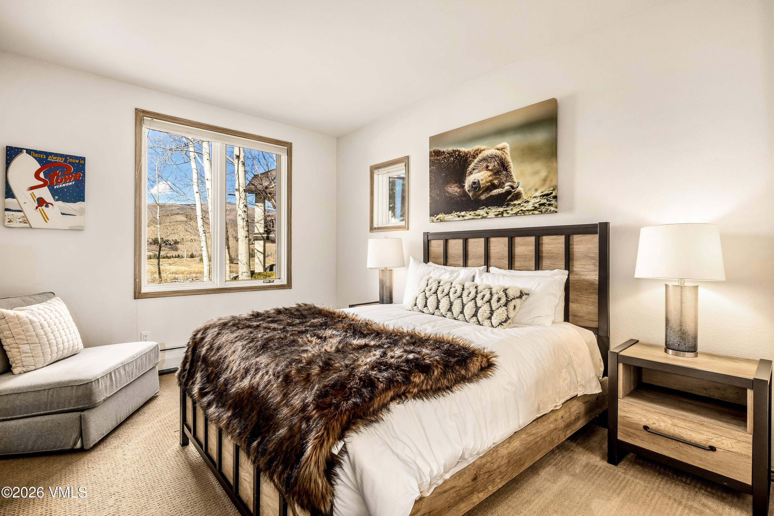 600 Sawatch Drive, Unit 101 Edwards, CO 81632 - Photo 16 of 34 a bedroom with a bed and a couch