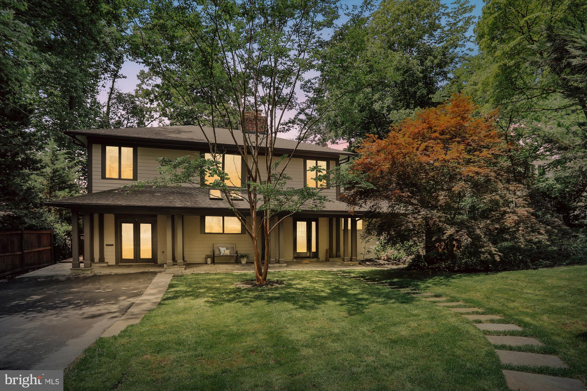 5454 Mohican Road Bethesda, MD 20816 - Photo 1 of 49 Front Twilight