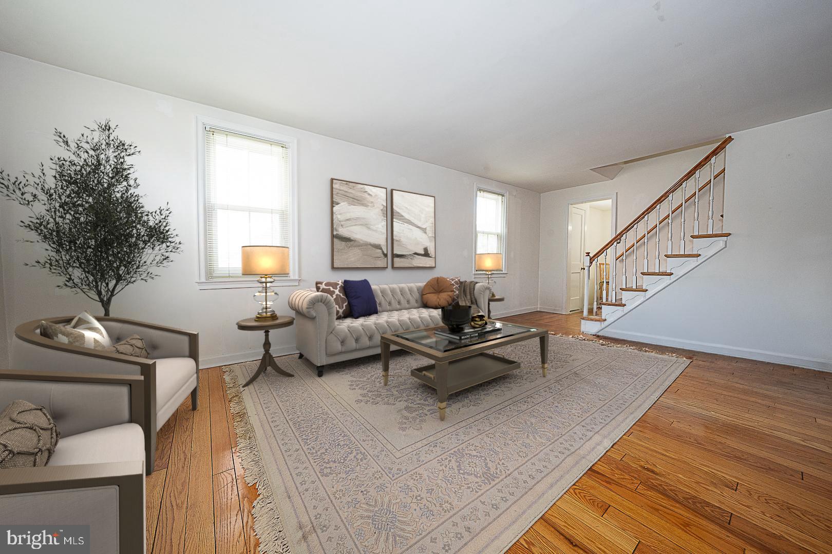 1504 Wynnewood Road Ardmore, PA 19003 - Photo 2 of 29 Virtually Staged Living Room