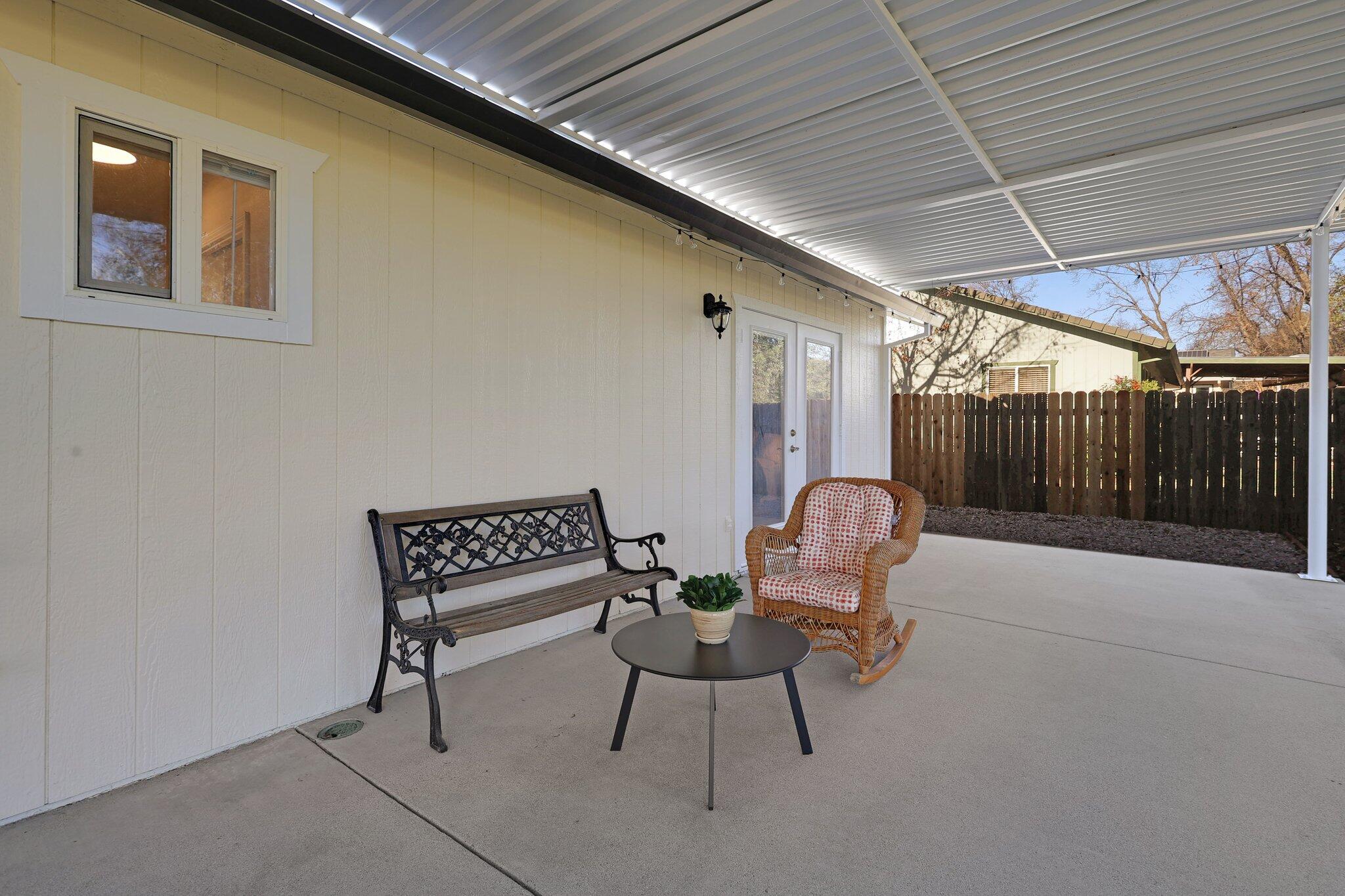 3375 Lawrence Road Redding, CA 96002 - Photo 33 of 46 a view of a two chairs in the patio