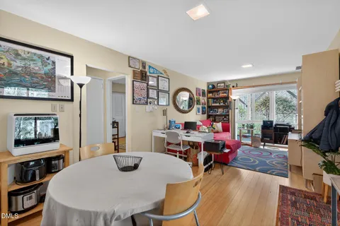 a view of a building with a swimming pool