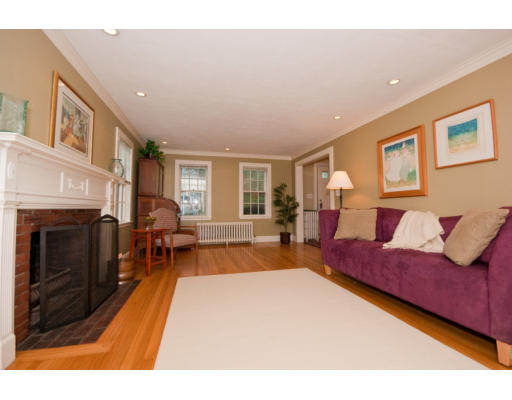 14 Robbins Road Lexington, MA 02421 - Photo 4 of 27 a living room with furniture and a fireplace