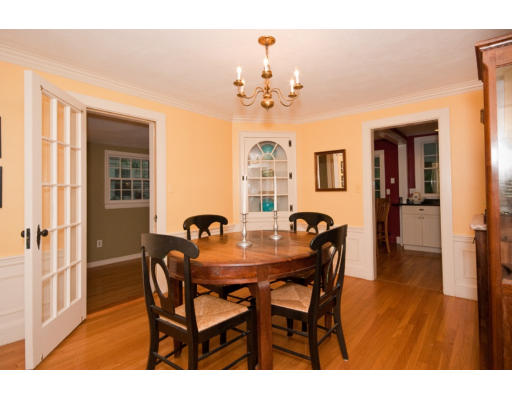 14 Robbins Road Lexington, MA 02421 - Photo 5 of 27 a view of a dining room with furniture and chandelier
