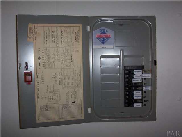 6380 Brickyard Road Molino, FL 32577 - Photo 16 of 17 Again, circuit breaker is clean and organized with labeling.