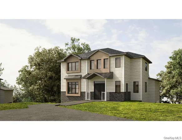 a house view with a garden space