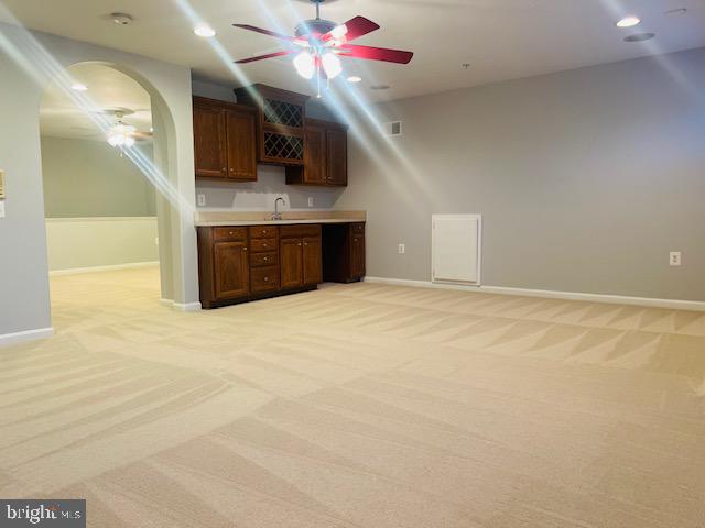 3135 Floating Leaf Lane Waldorf, MD 20603 - Photo 46 of 100 Upstairs Media Room/Family Room with wet bar