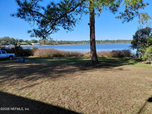 a view of a lake with a lake