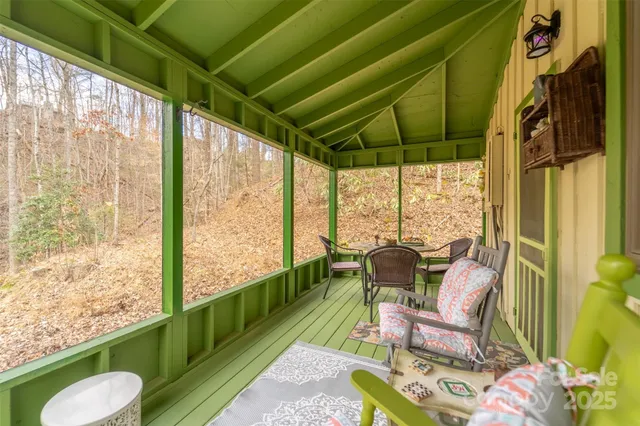 a room with furniture and a window