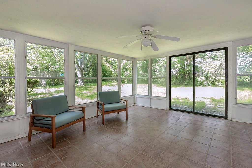 23655 Wimbledon Road Shaker Heights, OH 44122 - Photo 6 of 23 Sunroom / solarium with plenty of natural light and ceiling fan