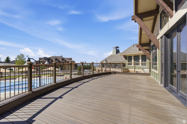 2007 Fielding Hill Lane Draper, UT 84020 - Photo 64 of 83 Expansive outdoor deck featuring wood-finish flooring and a black metal railing