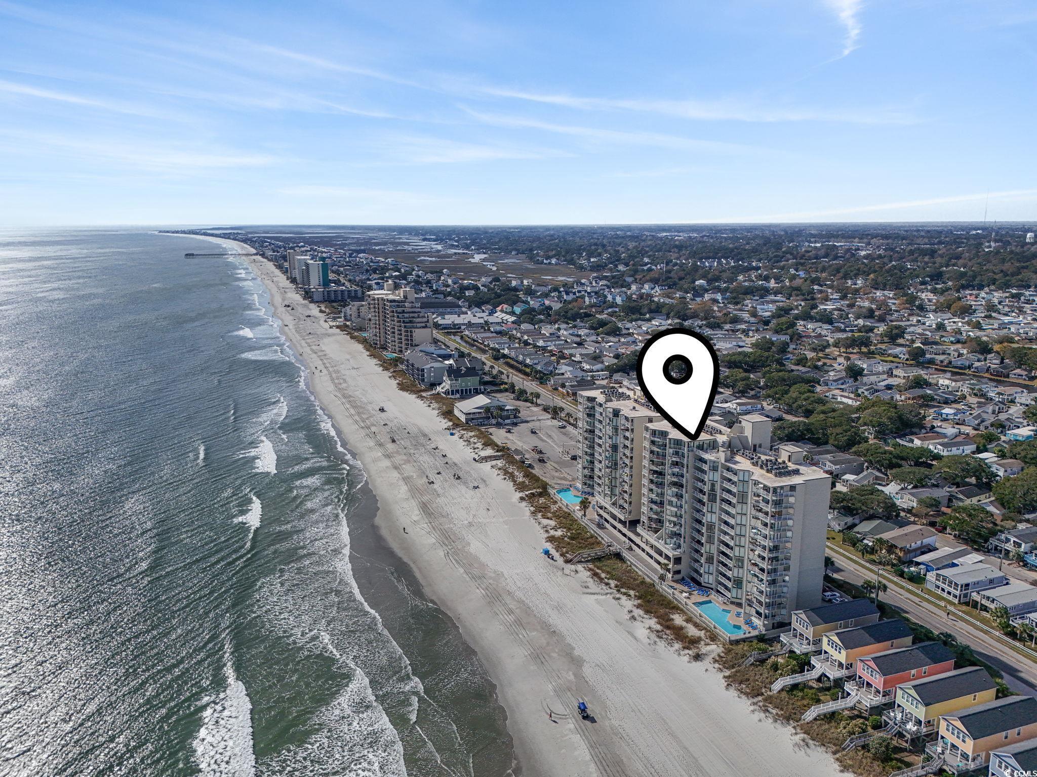 1990 North Waccamaw Drive, Unit 403 Murrells Inlet, SC 29576 - Photo 34 of 39 View of urban area featuring expansive coastline