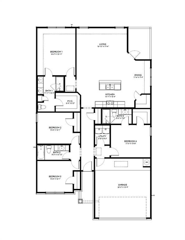 2800 Teasdale Road Lorena, TX 76655 - Photo 16 of 16 Floor plan