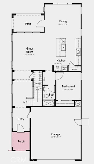 456 Citrus Oak Road Glendora, CA 91740 - Photo 2 of 4 Additional Highlights Include: Sink with faucet at laundry room.
