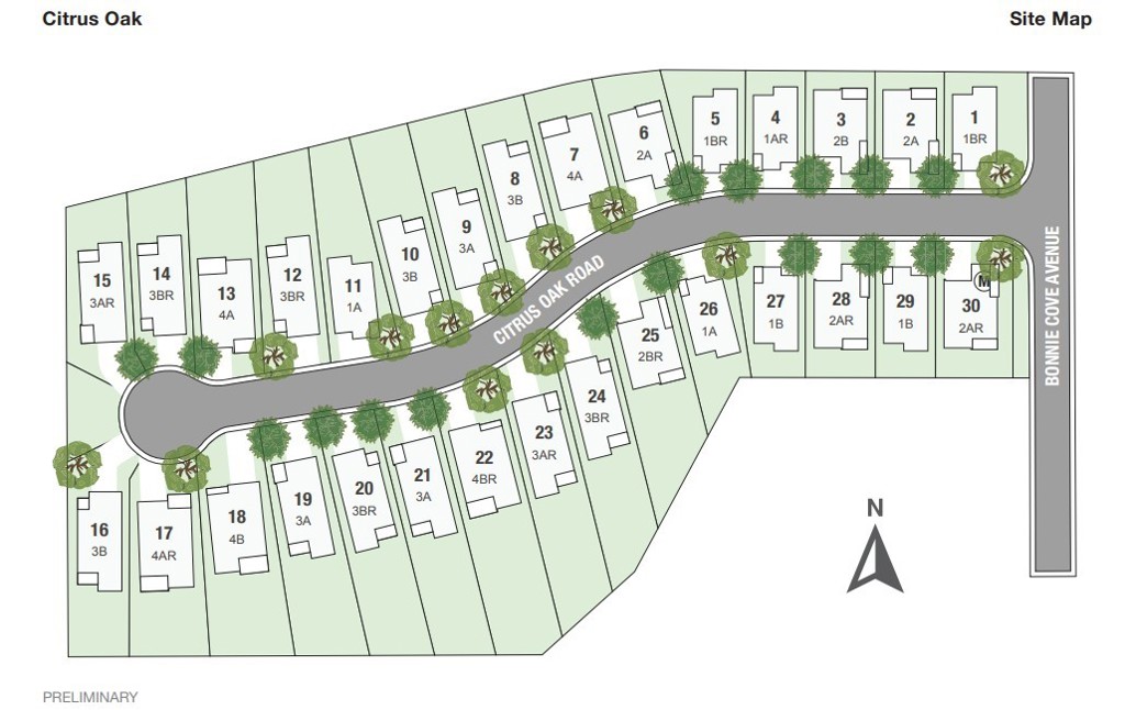 456 Citrus Oak Road Glendora, CA 91740 - Photo 4 of 4 Citrus Oak Site Map