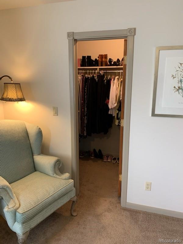 161 Saddlestring Road Bailey, CO 80421 - Photo 25 of 32 a view of walk in closet with clothes and shoes