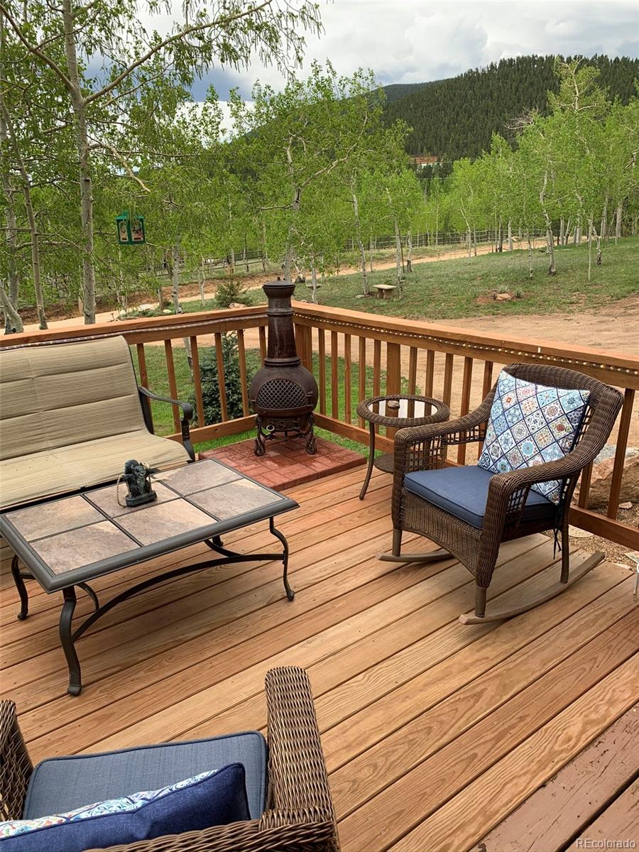 161 Saddlestring Road Bailey, CO 80421 - Photo 27 of 32 a view of a outdoor seating