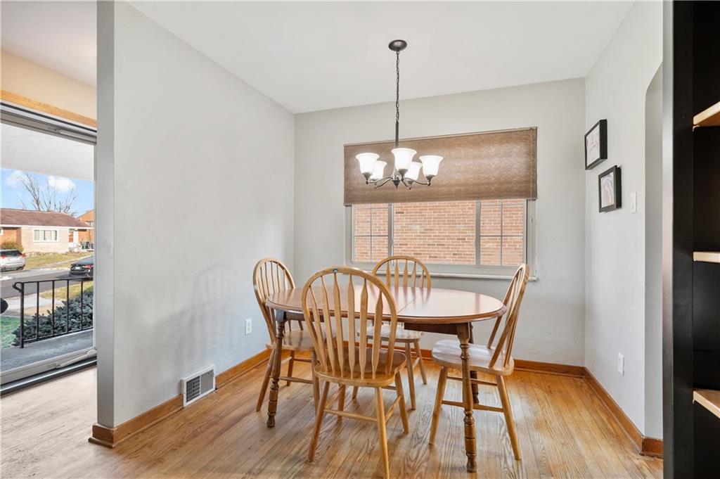 1915 Worcester Drive Pittsburgh, PA 15243 - Photo 9 of 23 Dining area is 9' x 6'. Easy access to the updated kitchen and spacious family room.