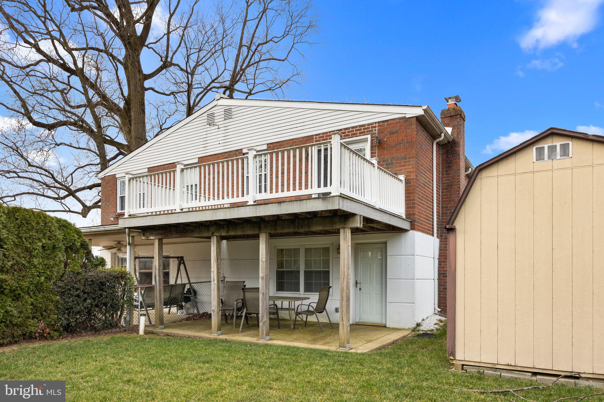1233 Herschel Road Philadelphia, PA 19116 - Photo 27 of 27 Backyard with deck and covered patio