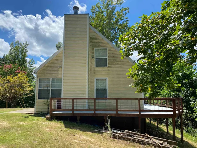 a view of water from a balcony