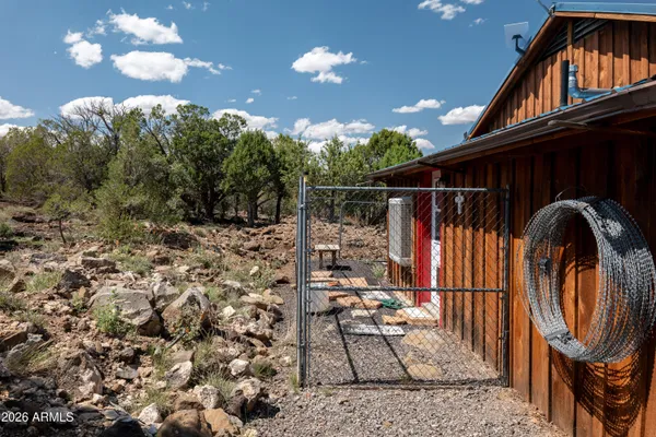 a view of a sink and fire pit