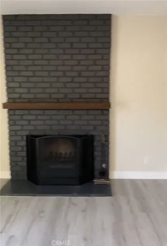 a closeup of fireplace