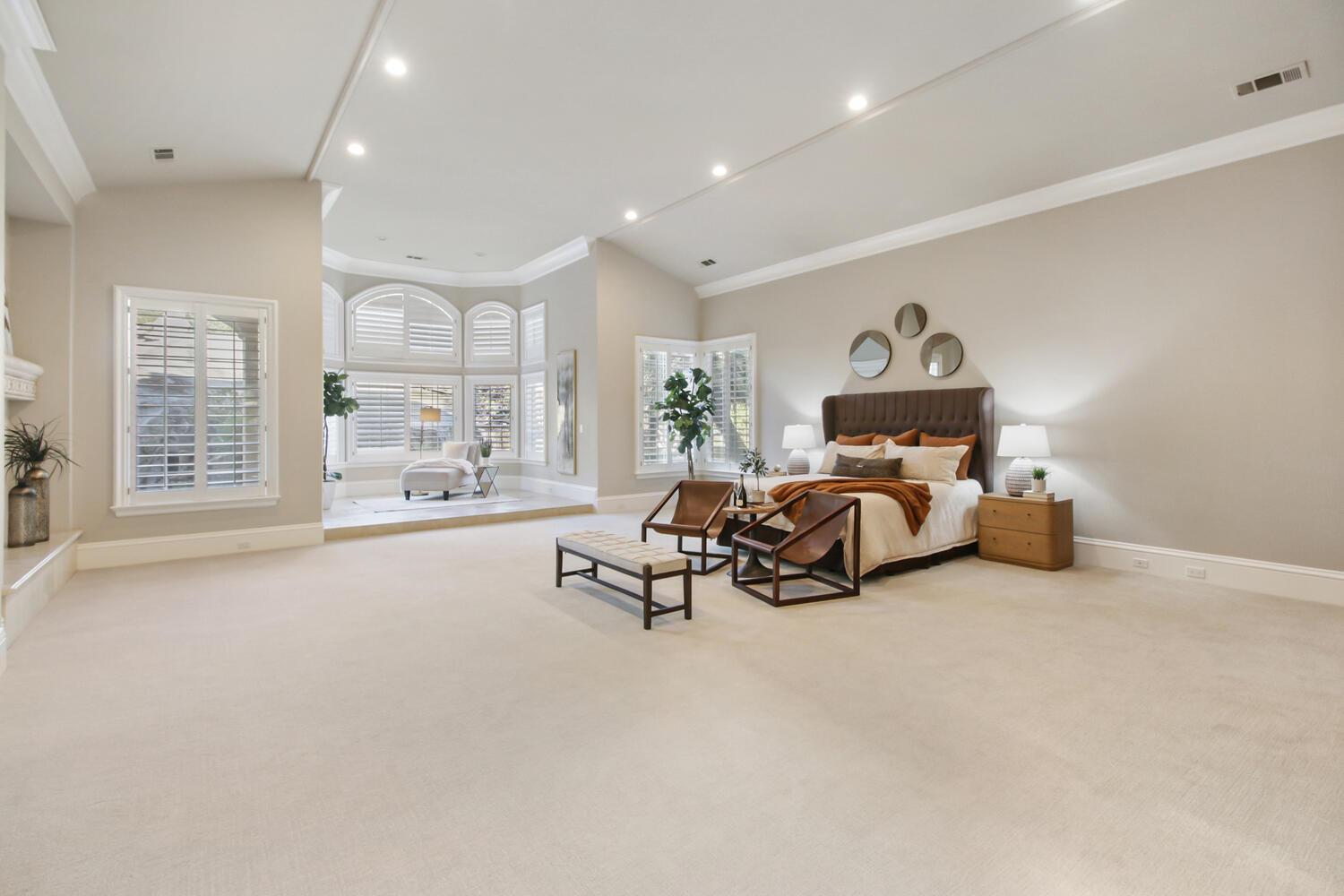 5001 Auburn Folsom Road Loomis, CA 95650 - Photo 39 of 99 a bed room with furniture and a large window