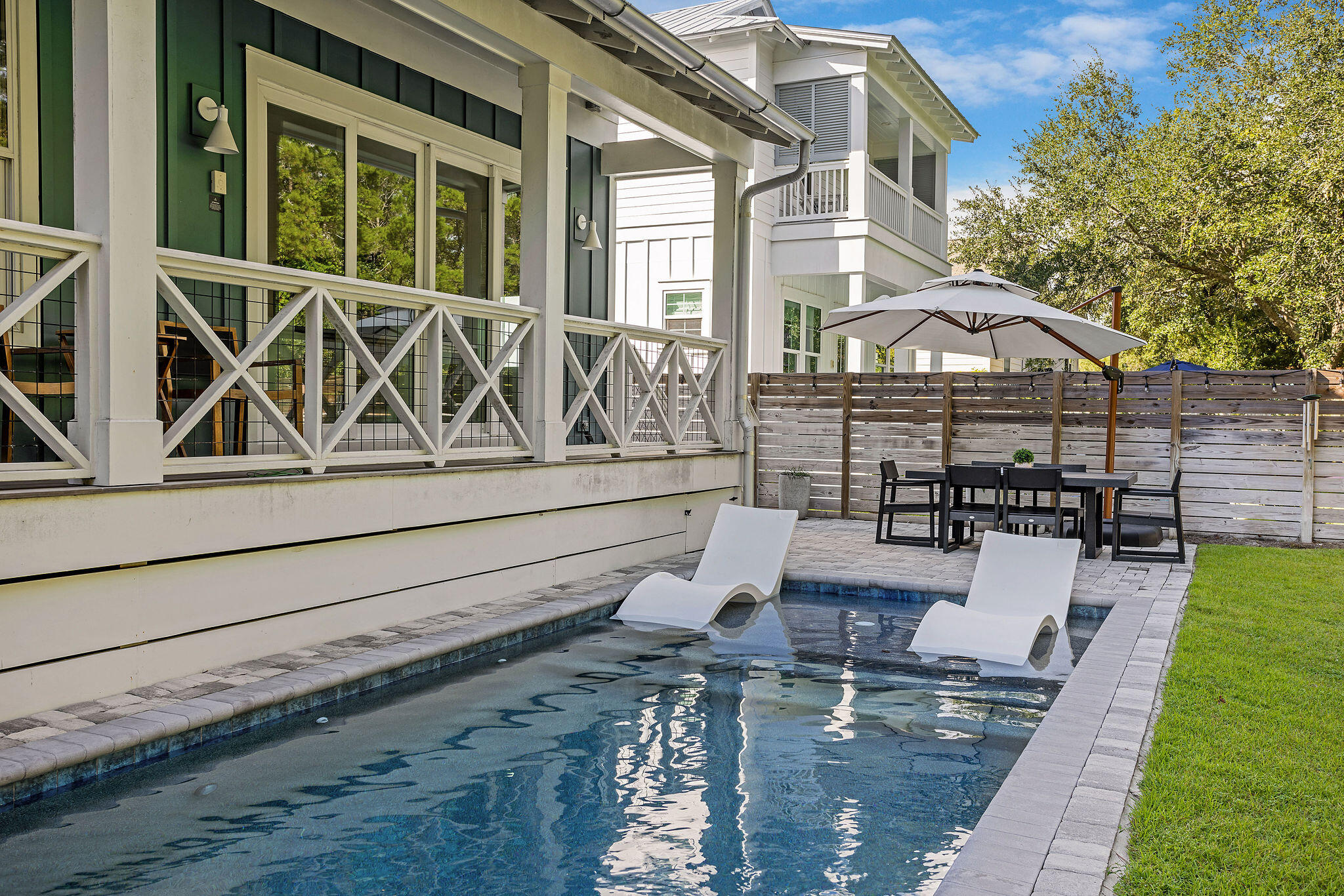 158 Brown Street Santa Rosa Beach, FL 32459 - Photo 34 of 46 a view of a house with backyard and sitting area