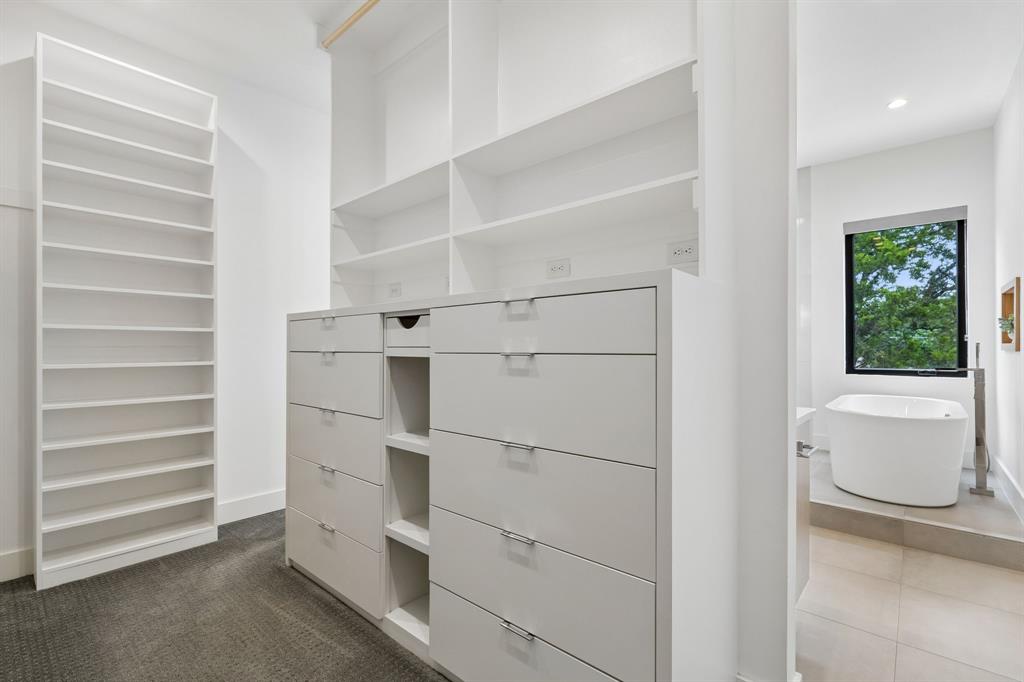 3949 Rochelle Drive Dallas, TX 75220 - Photo 28 of 37 Custom Cabinetry in Primary Closet
