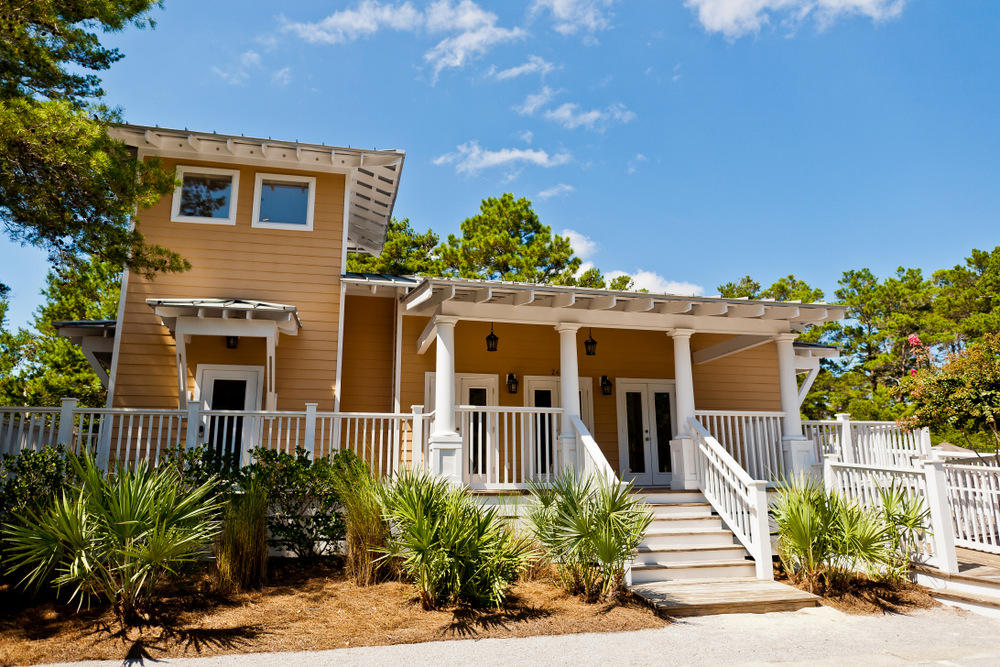 Lot 40 Matt's Way Santa Rosa Beach, FL 32459 - Photo 4 of 5 a front view of a house with a garden