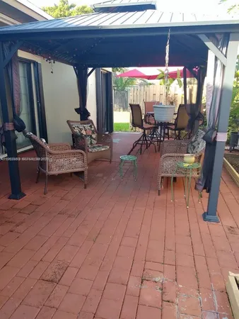 a view of outdoor seating