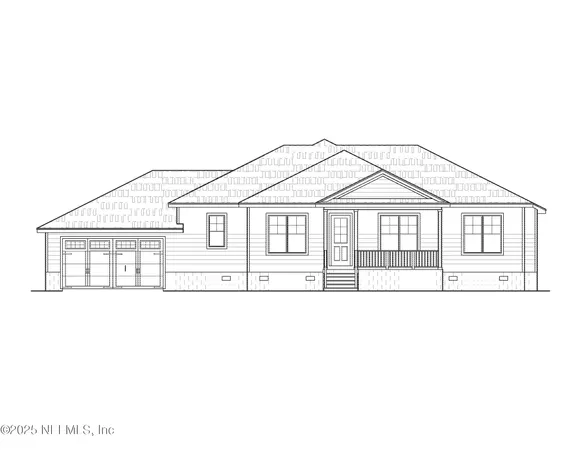a black and white photo of a house
