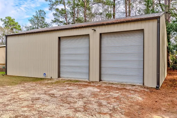 a backyard of a house
