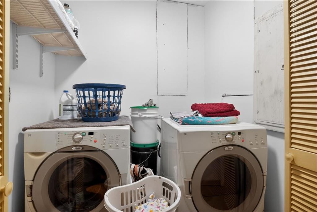 843 Fox Street Northwest Atlanta, GA 30318 - Photo 27 of 30 a utility room with dryer and washer