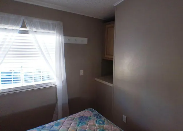 a bathroom with a window