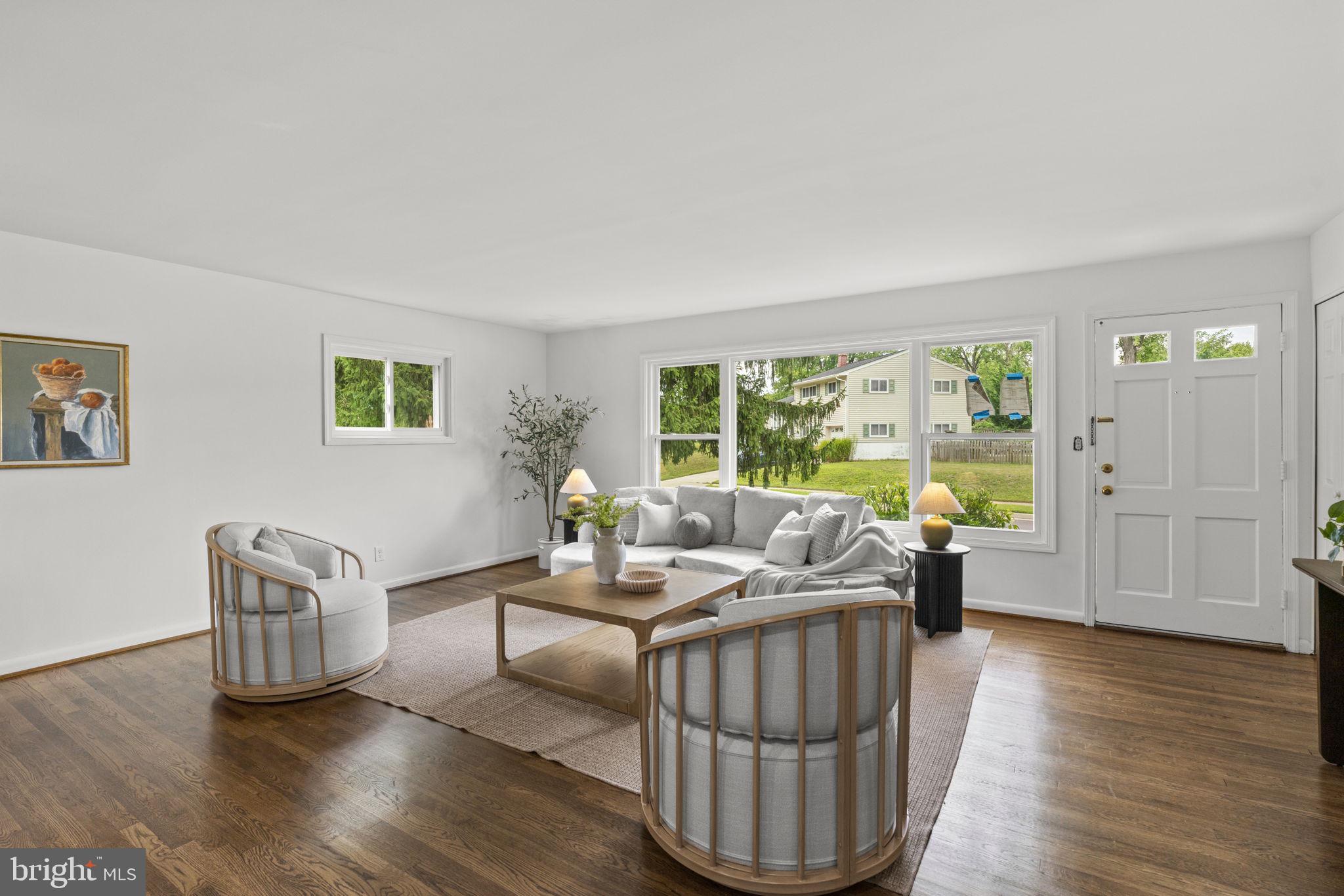 21 Wendslow Road Lutherville-Timonium, MD 21093 - Photo 5 of 42 Natural light fills the living room