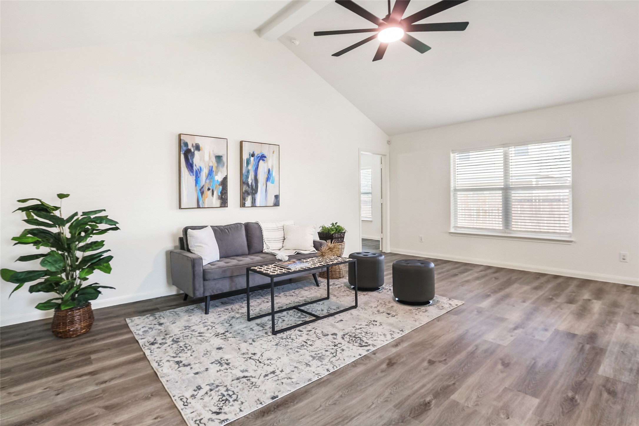 100 Robertson Lane Jarrell, TX 76537 - Photo 5 of 29 Family room flooded with light and high ceilings