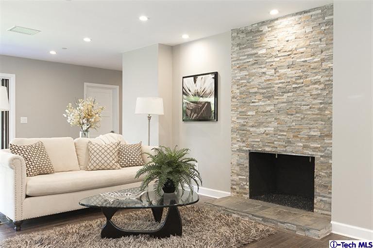 3675 Newhaven Road Pasadena, CA 91107 - Photo 5 of 39 a living room with furniture and a fireplace