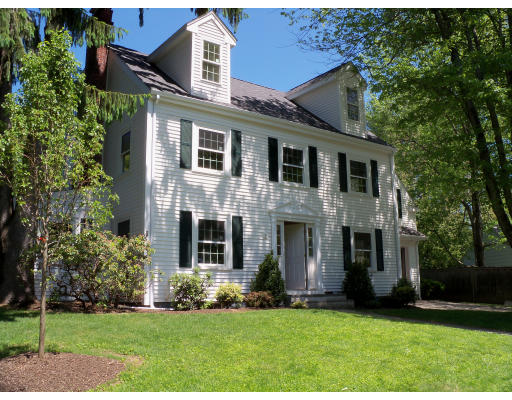 9 Roberts Road Wellesley, MA 02481 - Photo 1 of 1 a front view of a house with a yard