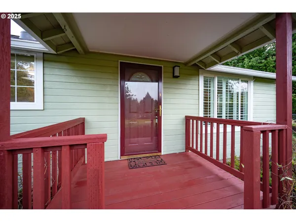 a view of front door