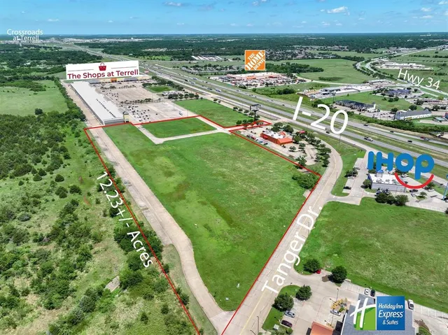 an aerial view of a city