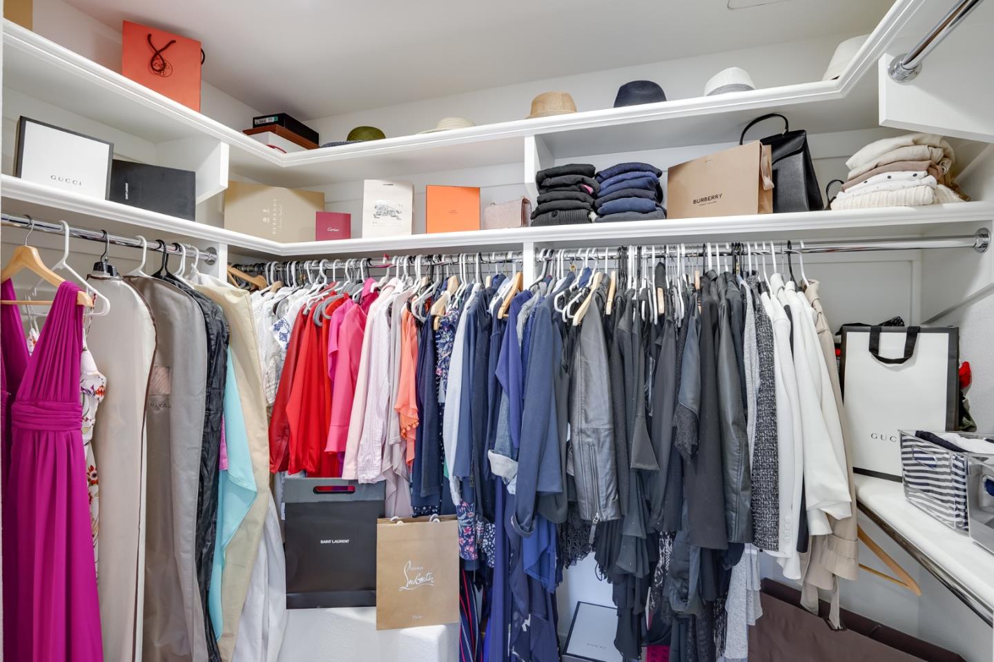 536 Fierro Loop Campbell, CA 95008 - Photo 32 of 57 a view of walk in closet with clothes and shoes