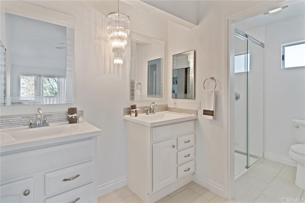 10 Windflower Aliso Viejo, CA 92656 - Photo 22 of 41 Completely Updated Master Bathroom with Two Sink Vanities - Separate Room with Shower and Toilet
