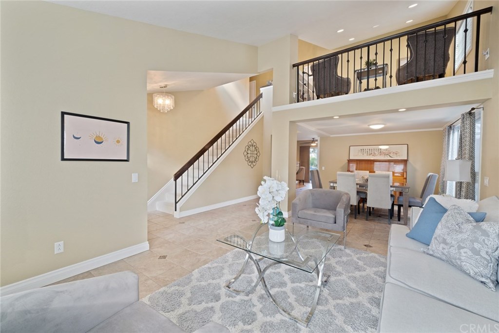 10 Windflower Aliso Viejo, CA 92656 - Photo 5 of 41 Living Room Vaulted Ceiling with Views to the Office Loft
